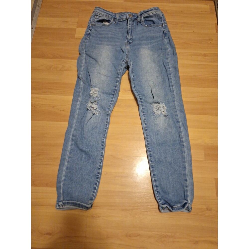 Wax Jean Butt I Love You Size 13/31 Distressed Mid-rise Skinny